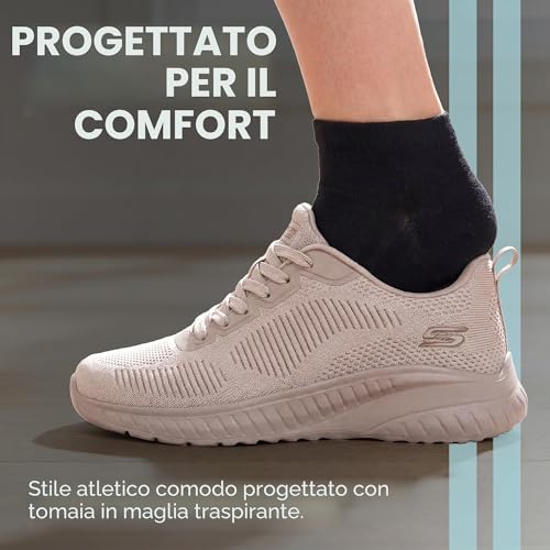 Detalle de Skechers Bobs Squad Chaos, Scarpe da ginnastica Donna Naturale – 39 EU
