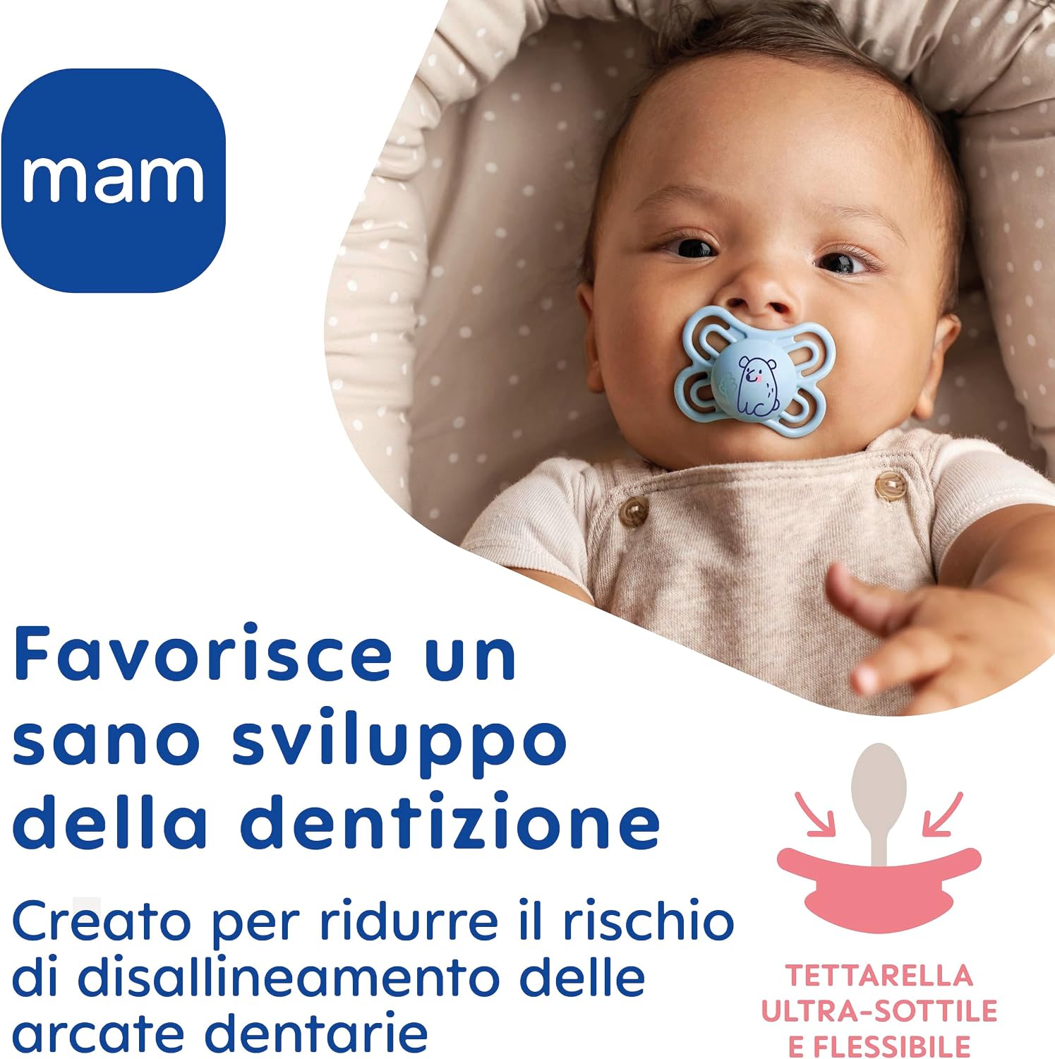 Detalle 2 de MAM Perfect doppia confezione di succhietti 16+ mesi (set da 2) con sterilizzatore portatile