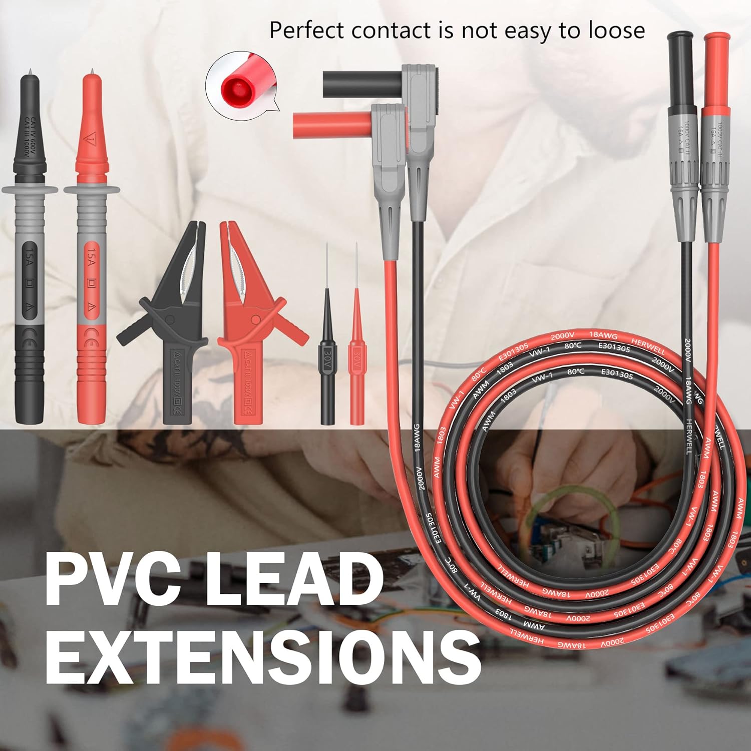 Thumbnail 1 de HANDSKIT P0610 Messleitungen 1000V CAT III