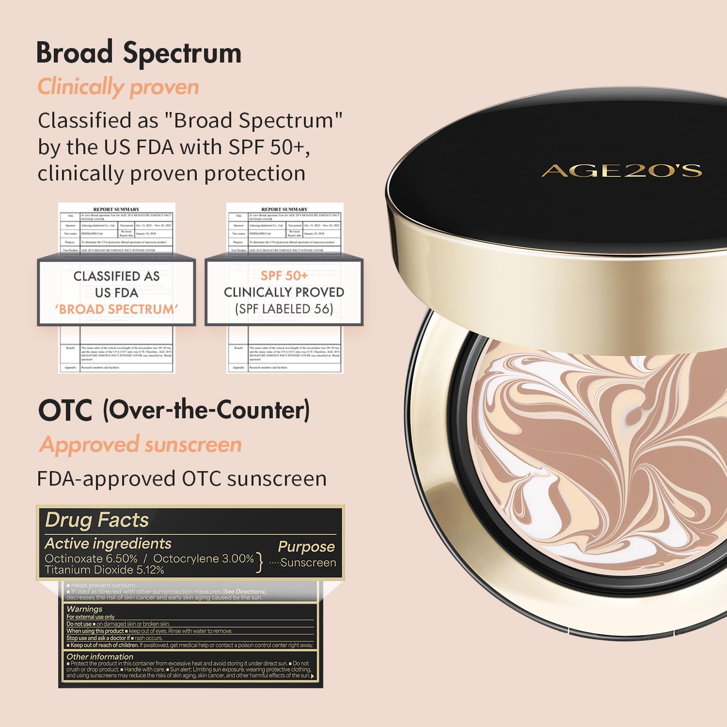 Thumbnail 4 de AGE20'S Signature Essence Pact SPF 50+ Cushion Foundation (21N Vanilla) – Pack of 2