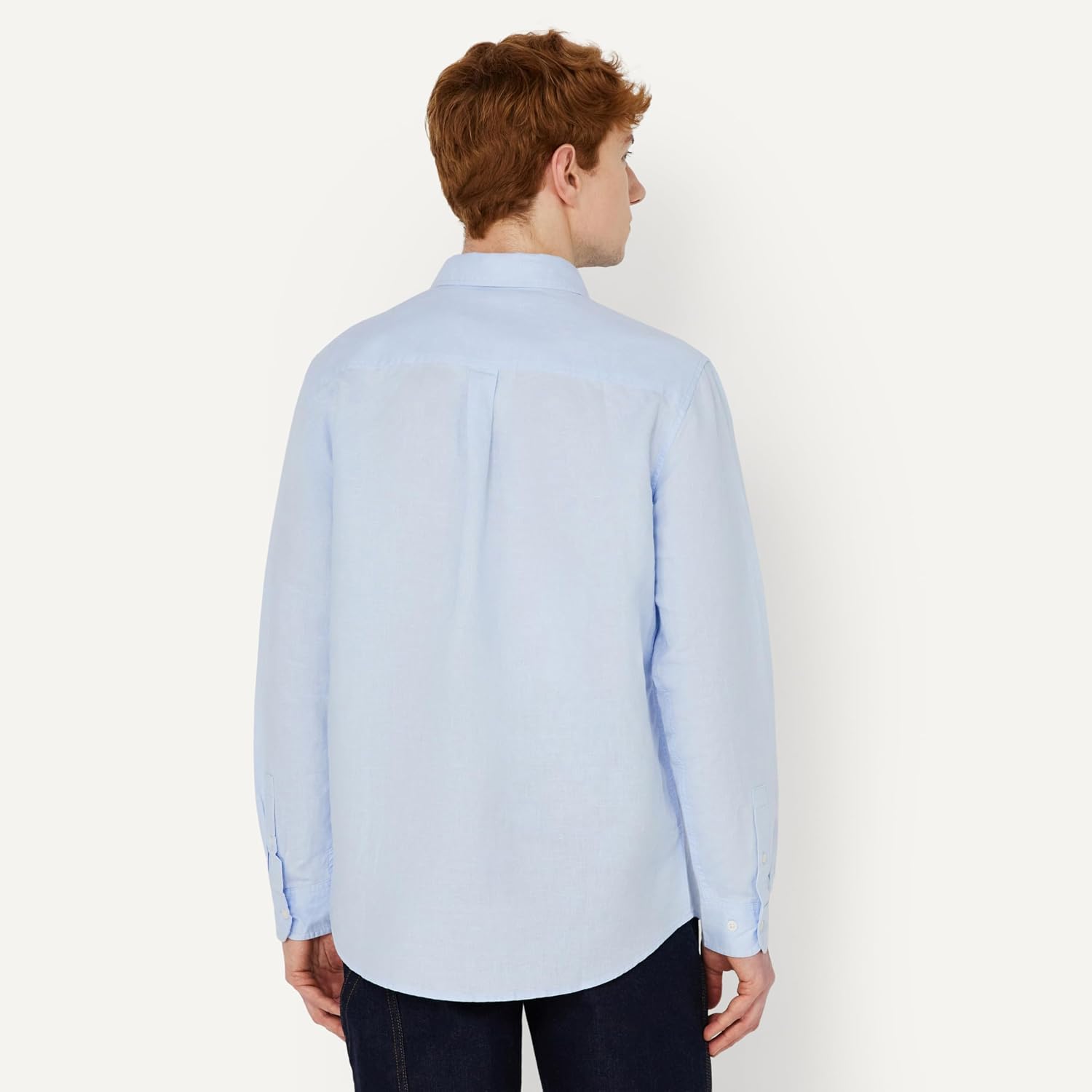 Detalle 2 de Amazon Essentials Men's Regular-Fit Long Sleeve Linen Blend Shirt