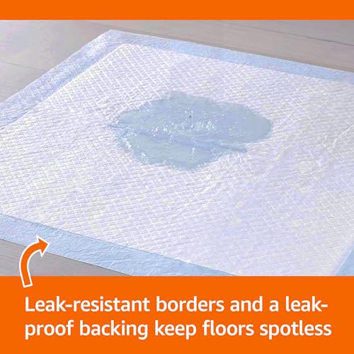 Detalle 2 de Amazon Basics Lot de 50 Coussinets d’Apprentissage pour Chiens – Tampons Pipis Étanches 5 Couches Bleu/Blanc