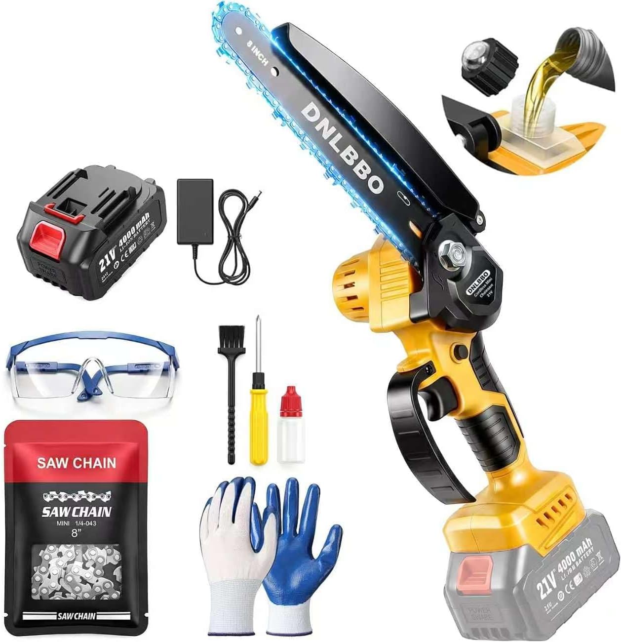 Detalle de Cordless Mini Chainsaw, 8-inch