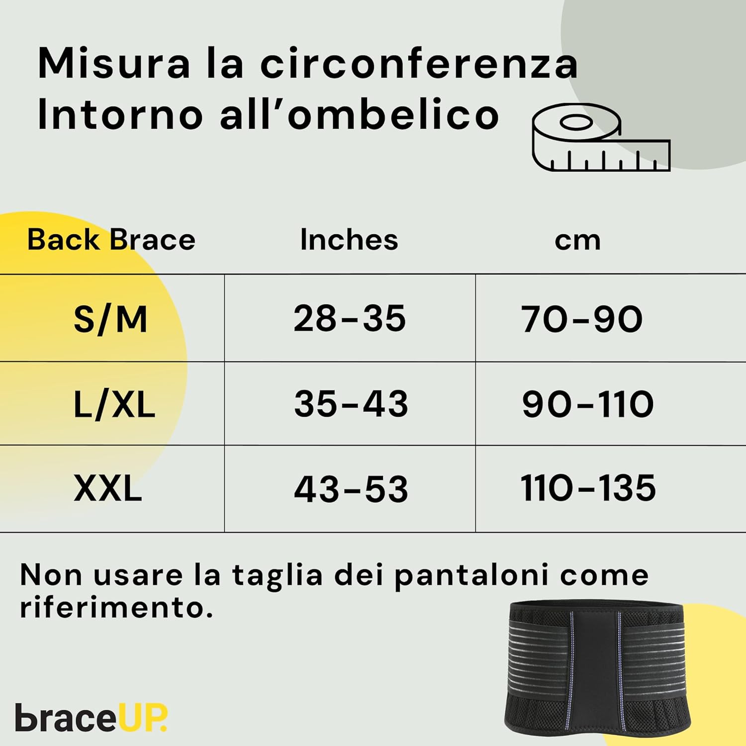 Thumbnail 5 de BraceUP Fascia Lombare con doppia regolazione e 8 stecche – tutore ortopedico lombare L/XL (90-110 cm)