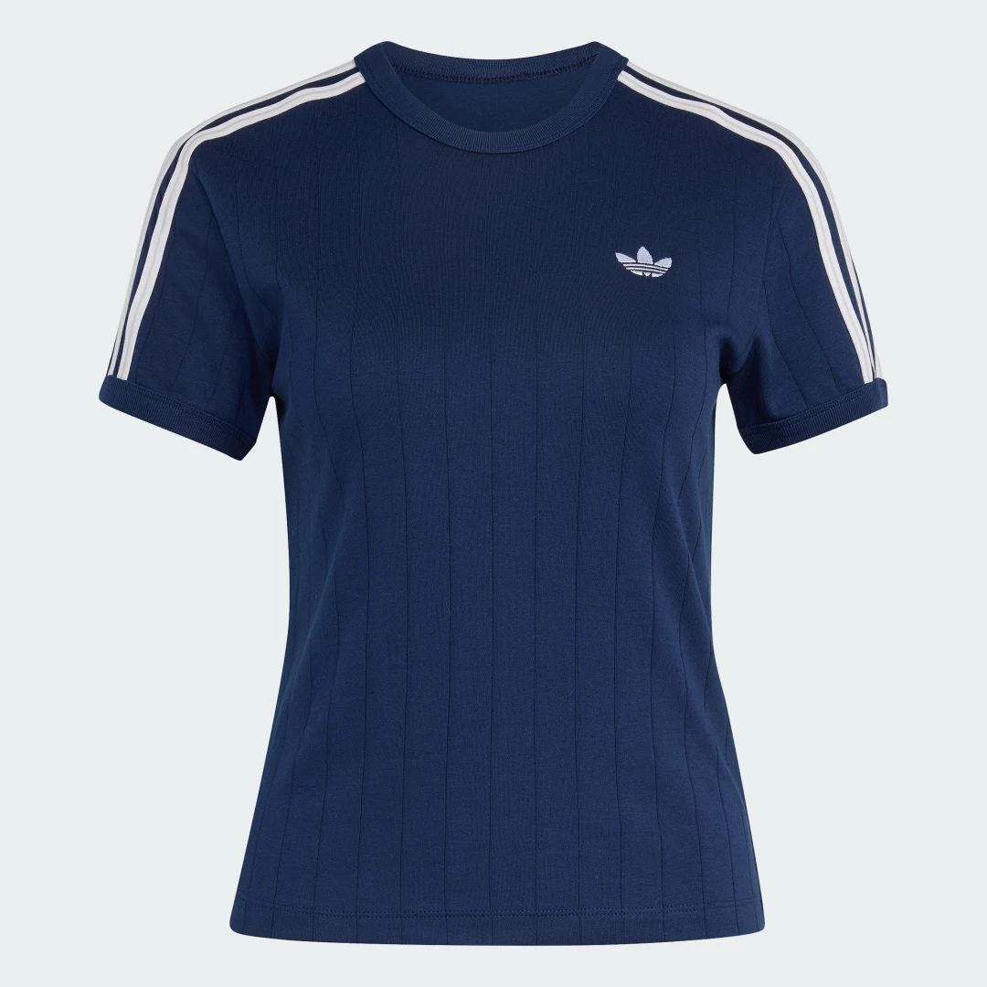 Detalle 2 de Camiseta entallada de manga corta finas rayas — Adidas
