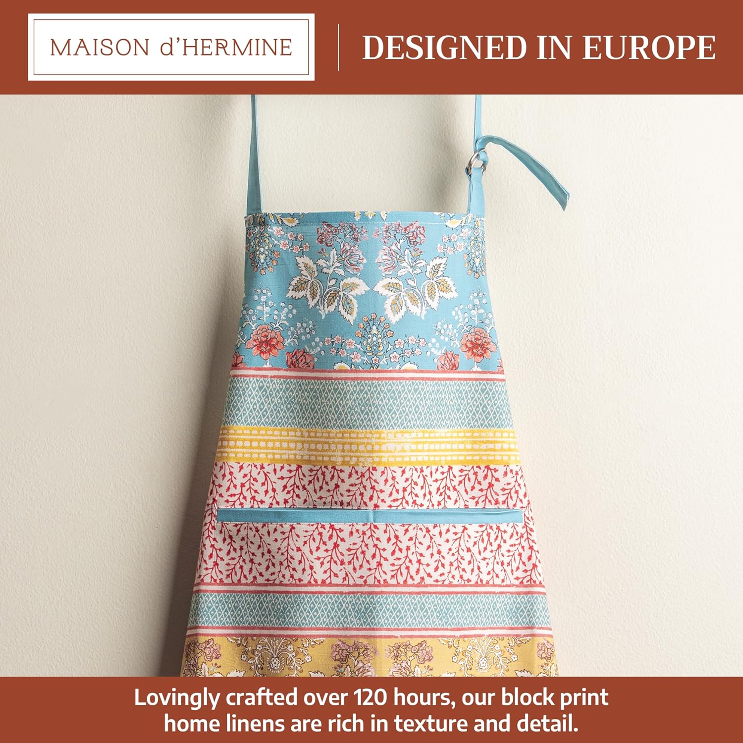Thumbnail 1 de Maison d' Hermine 100% Cotton Apron with Pocket