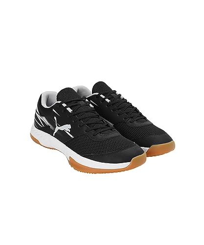 Detalle 2 de PUMA Varion II Indoor-Pumps Unisex – Puma Black / Cool Light Gray / Yellow Blaze Gum, Größe 41 EU