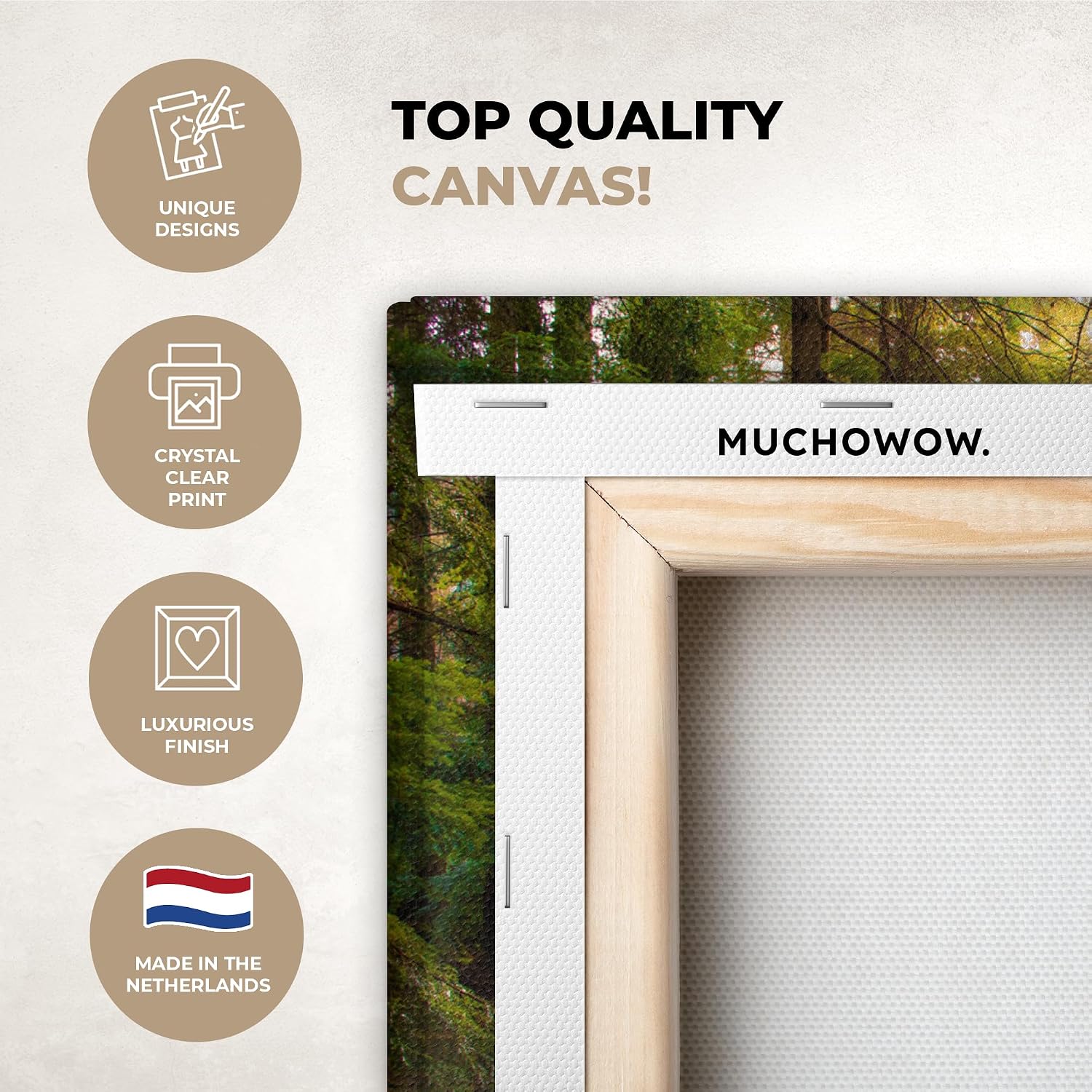Thumbnail 1 de MuchoWow Impression sur Toile 30x20 cm Decoration Murale