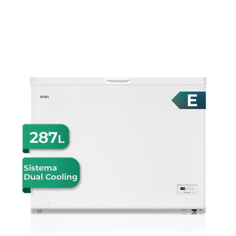 Detalle de Congelador SVAN SCH3001EDC horizontal 287 L Dual Cooling — versatilidad y control profesional