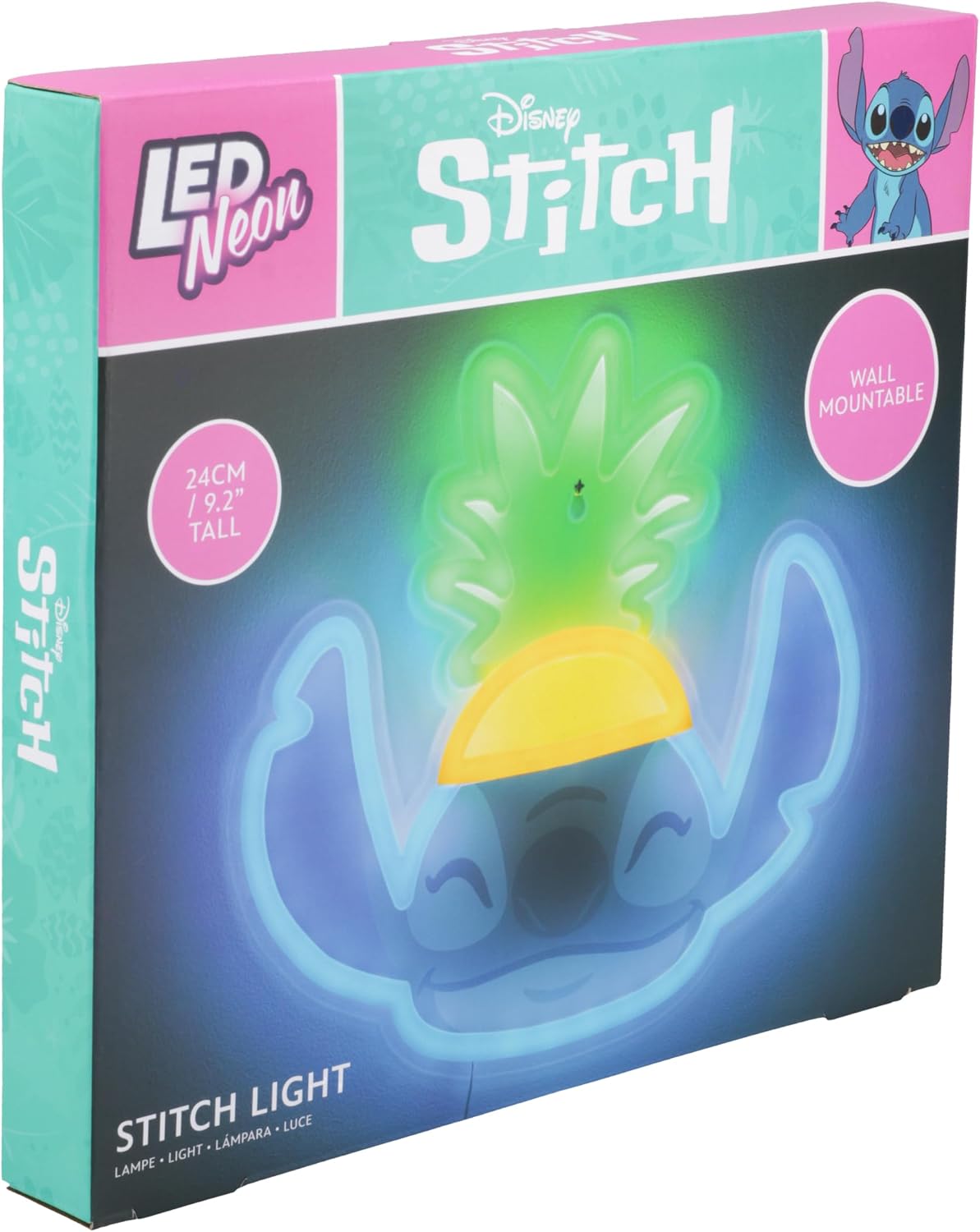Detalle de Paladone Applique murale néon LED Lilo & Stitch - Licence officielle Disney