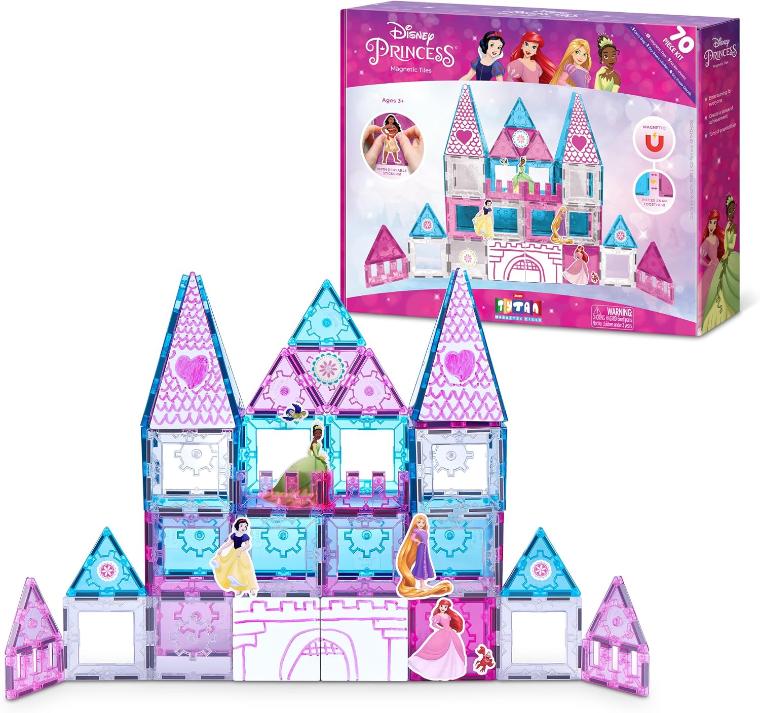 Detalle de Tytan Magnetic Tile Playset 70-Piece