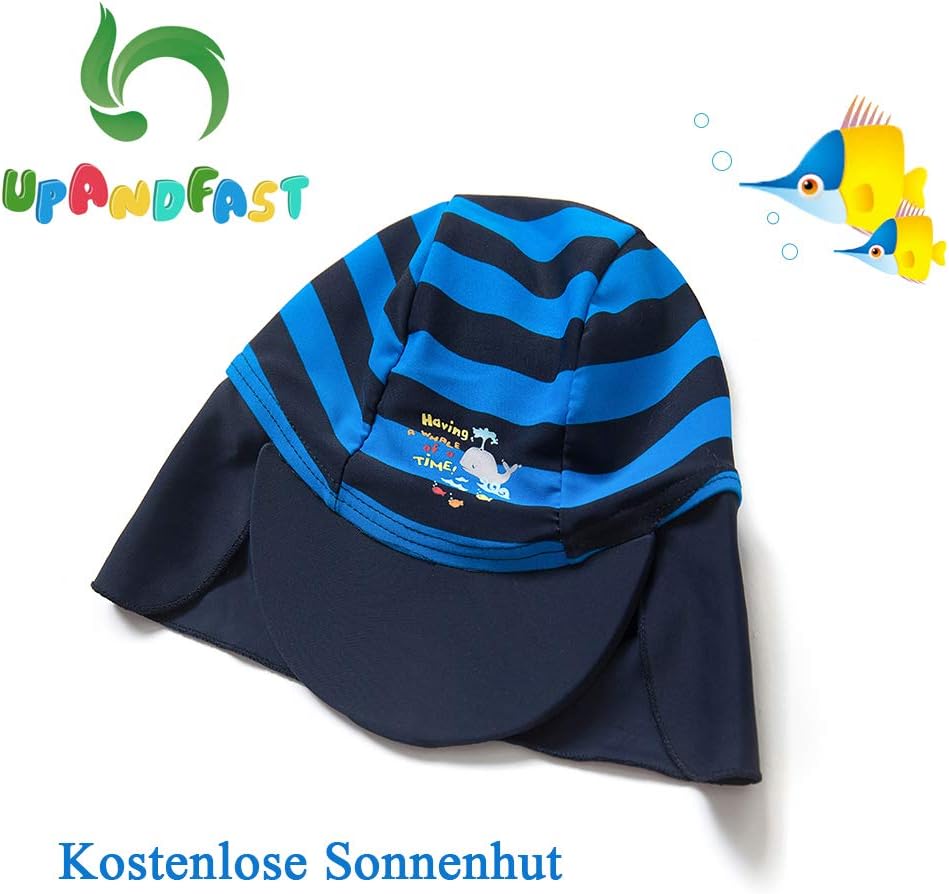 Thumbnail 3 de upandfast Baby Jungen Badeanzug mit Sonnenhut UPF 50+ und Reißverschluss – einteilig fürs Planschen