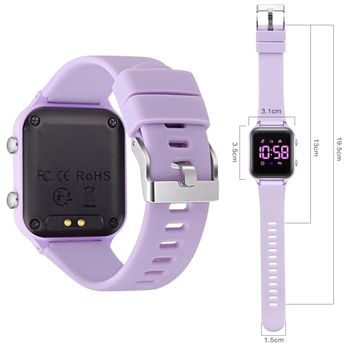 Thumbnail 1 de Timever Reloj Digital para Niños con Podómetro y Alarma – Sin App ni Teléfono