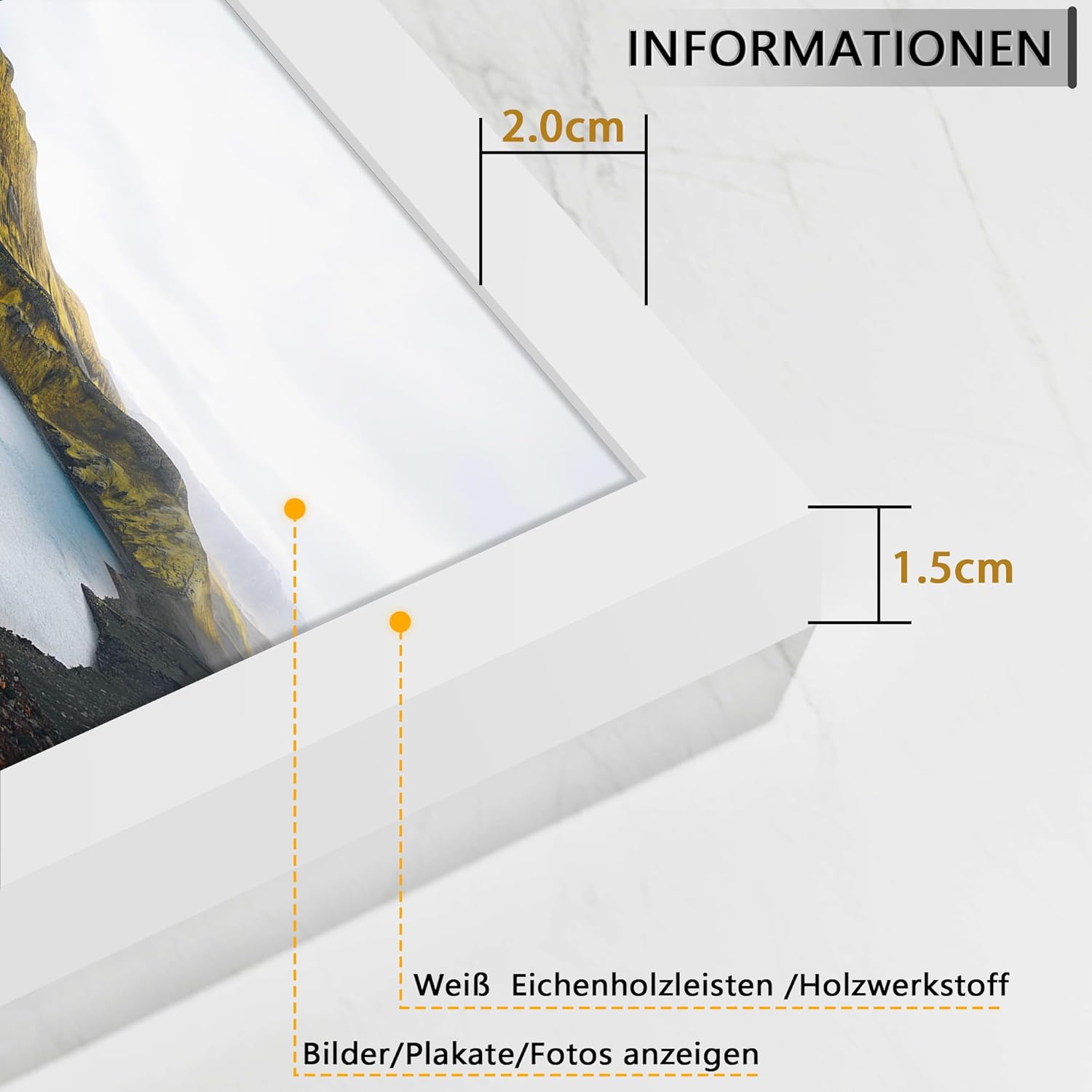 Thumbnail 1 de Tinkeps A3 Bilderrahmen Weiß 3er Pack