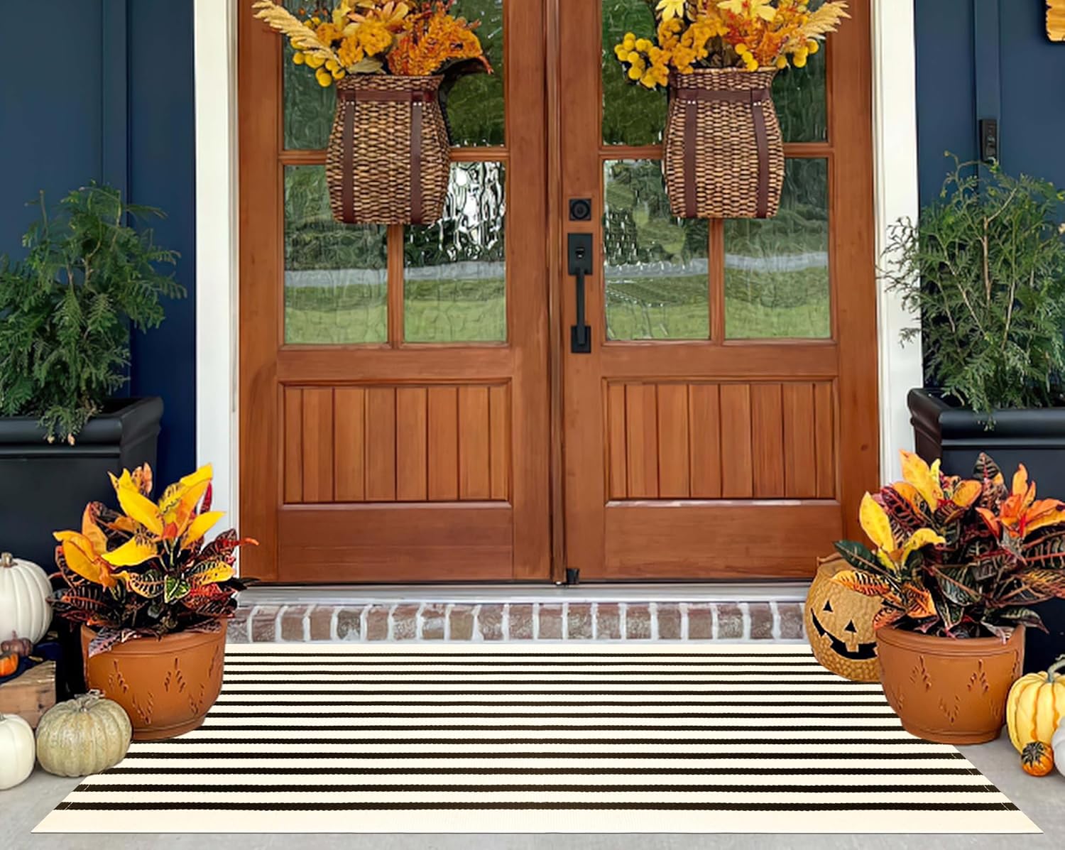 Thumbnail 5 de Striped Outdoor Rug, 24" x 51