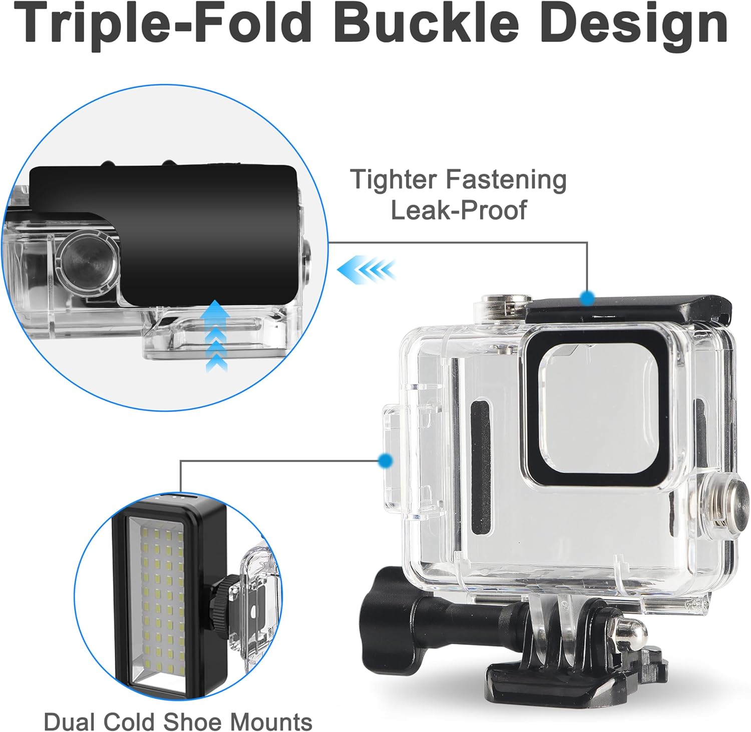 Detalle 2 de OKFUN custodia impermeabile per GoPro Hero 4K 60 m