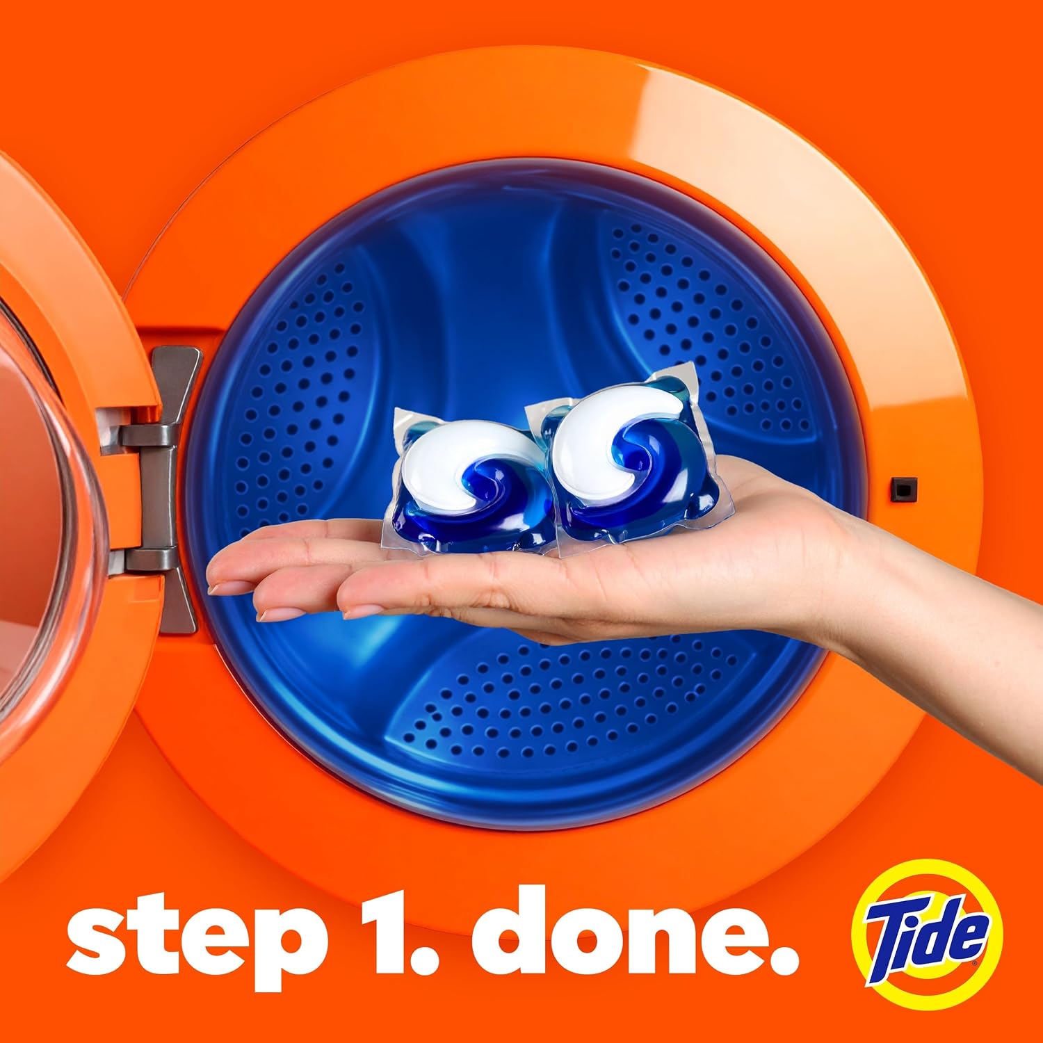 Detalle de Tide PODS Laundry Detergent Pacs, 3-in-1 Stain Remover, Odor Fighter & Color Protector, Spring Meadow Scent, 112 Count