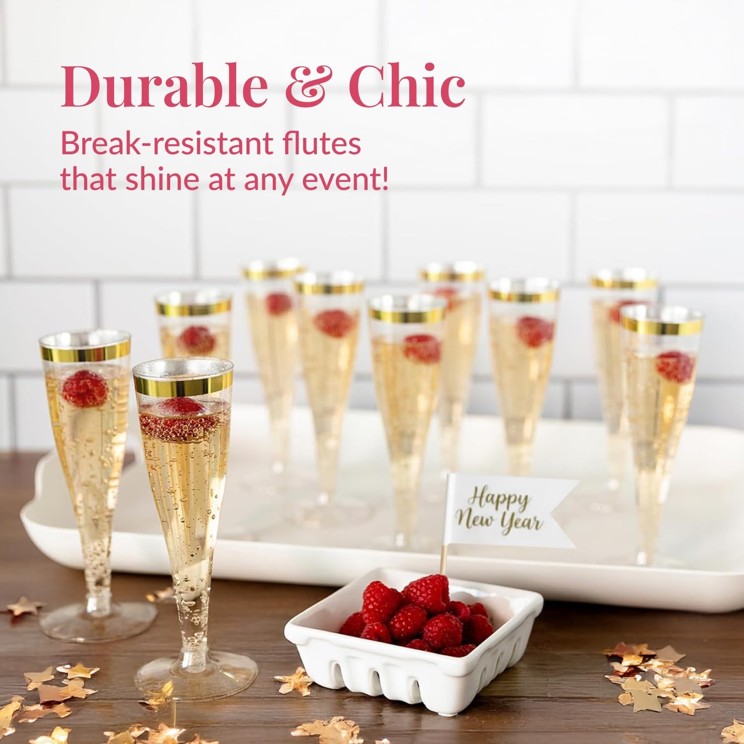 Thumbnail 6 de Prestee Disposable Champagne Flutes, 4.5 oz