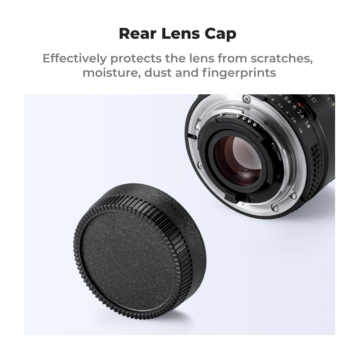 Thumbnail 2 de K&F Concept Nikon F Body Cap and Rear Lens Cap