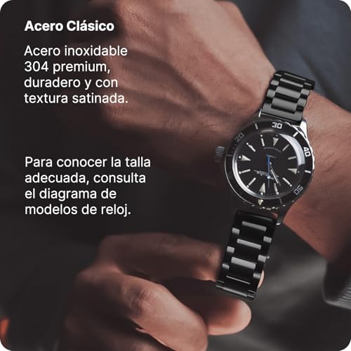 Thumbnail 2 de Fullmosa correa de reloj de acero inoxidable con liberación rápida (22mm, 20mm, 18mm, 24mm, 16mm y 19mm)