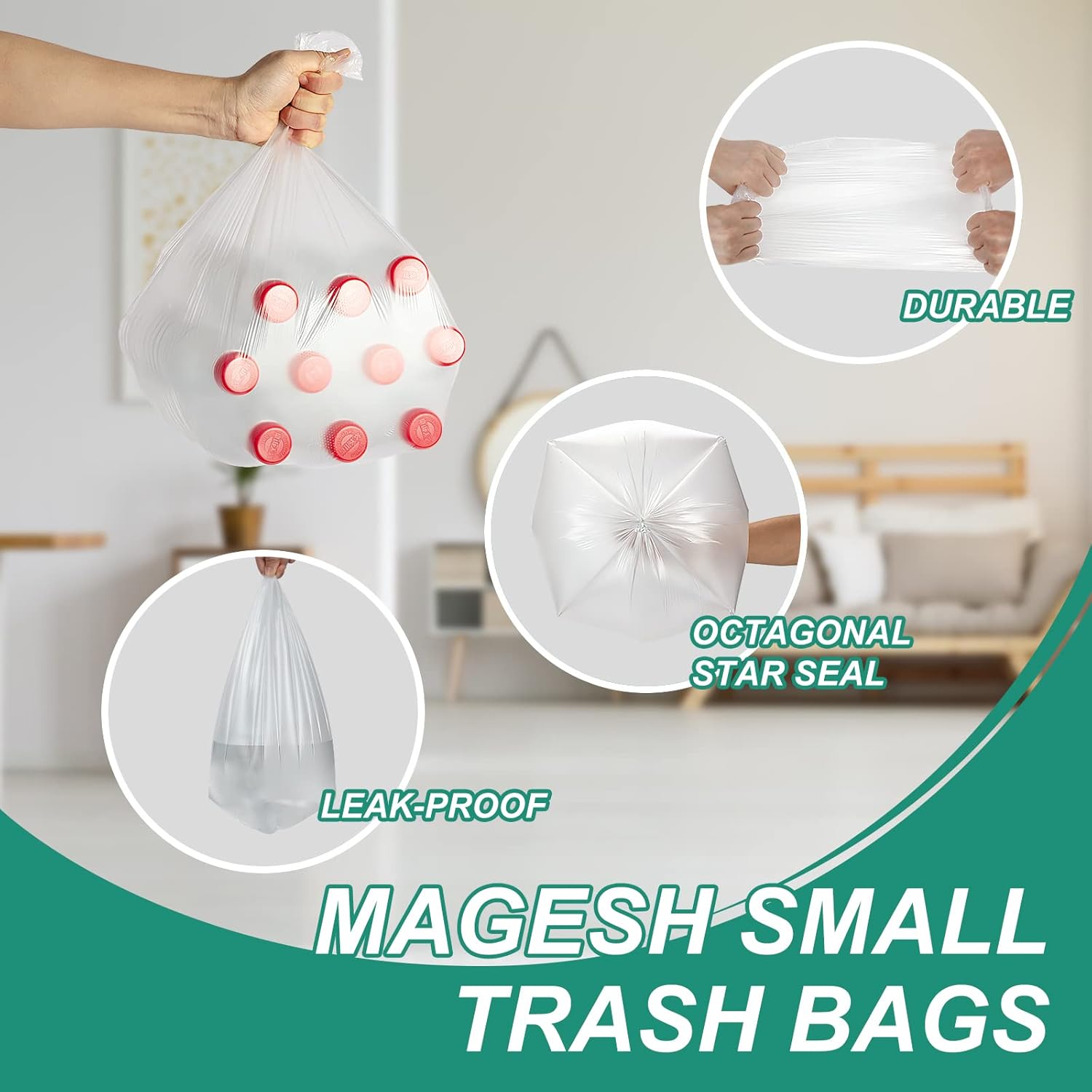 Thumbnail 1 de Magesh 4-Gallon Trash Bag, 105 Bags ⚙