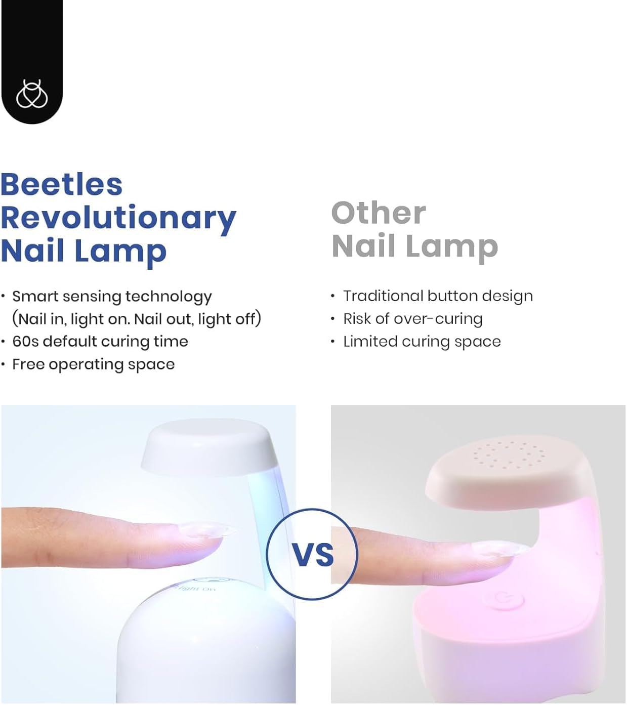 Detalle de Kevers Gel Nail Kit voor korte amandelnagels met 240 tips en uv-ledlamp