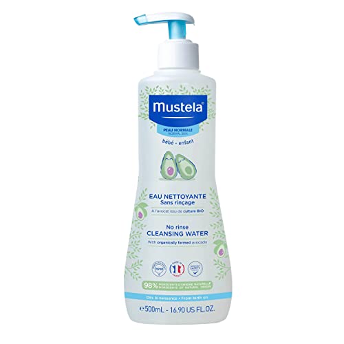 Detalle de Mustela Physiobebe No-Rinse Cleansing Fluid 500ml: limpieza suave para la piel del bebé
