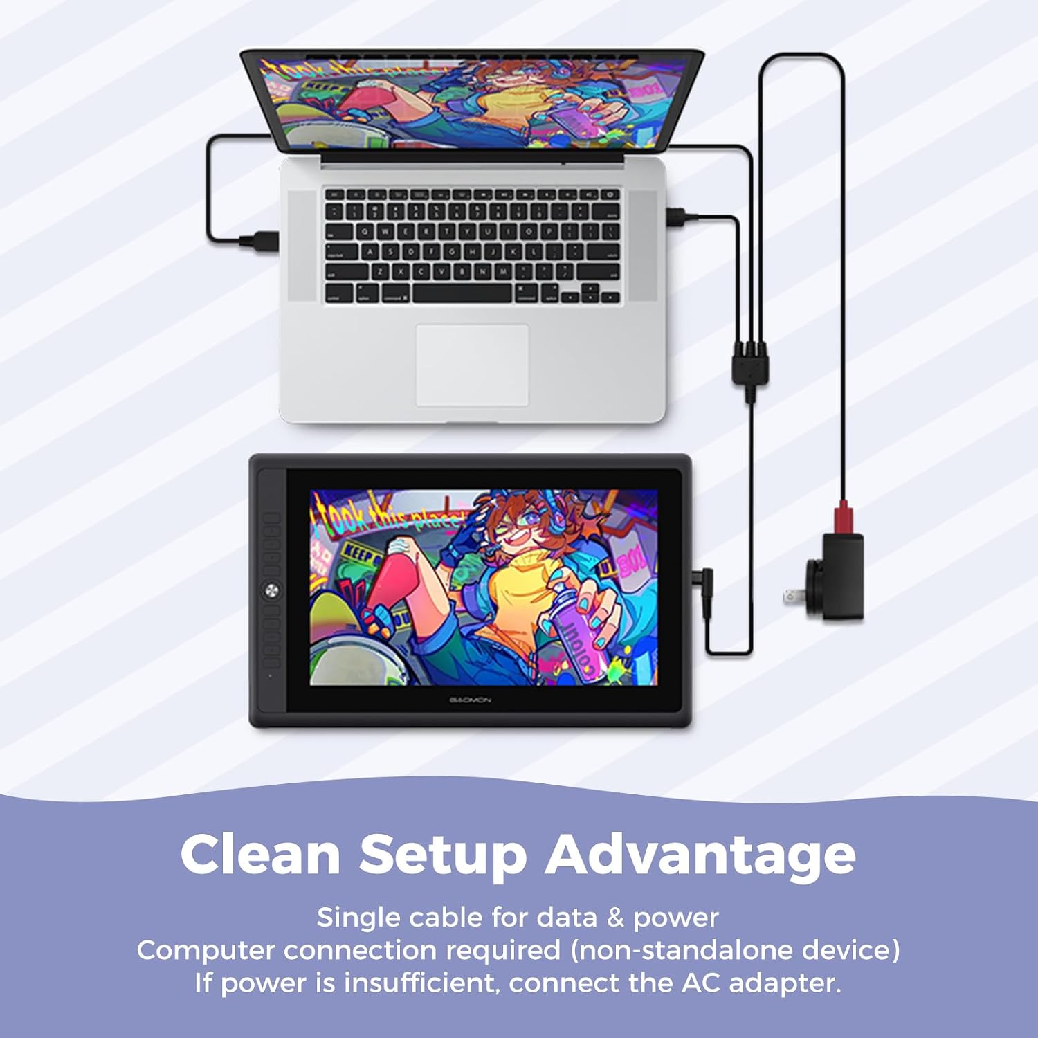 Detalle 2 de GAOMON PD156 PRO Graphics Display, 15.6-inch Full HD IPS, 8192-Level Pen