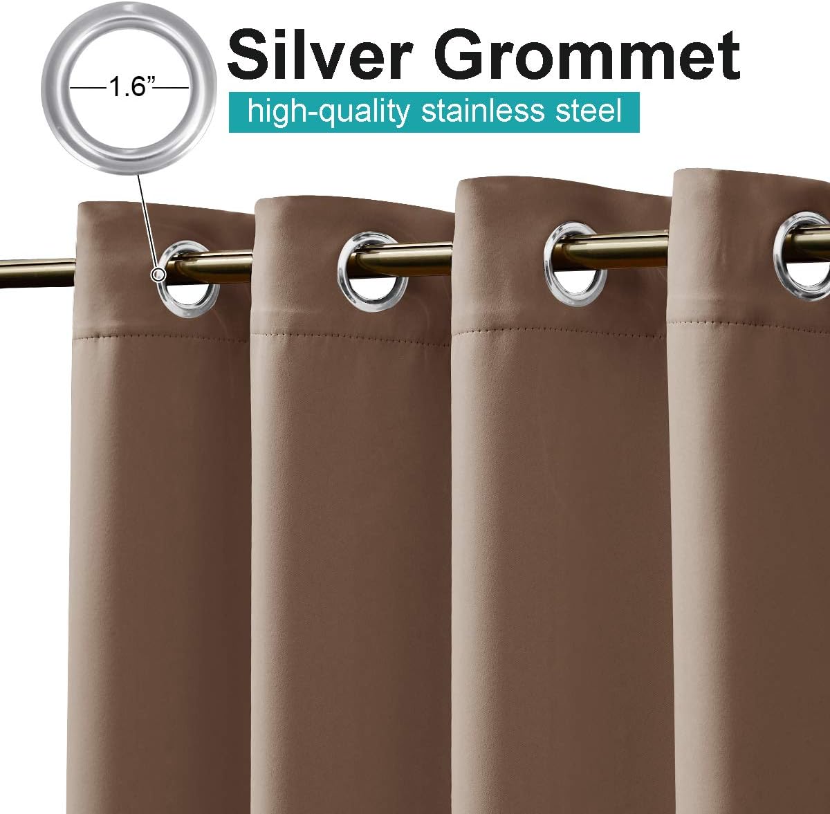 Detalle 2 de NICETOWN Curtain 108in Thermal Waterproof Panel