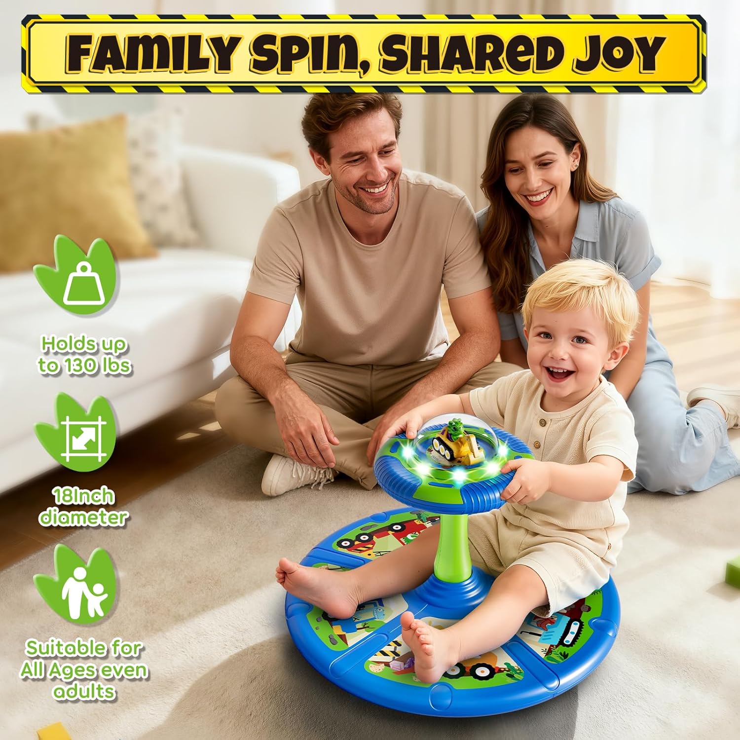 Thumbnail 6 de Lehoo Castle Dino Construction Truck 360° spinning seat for toddlers