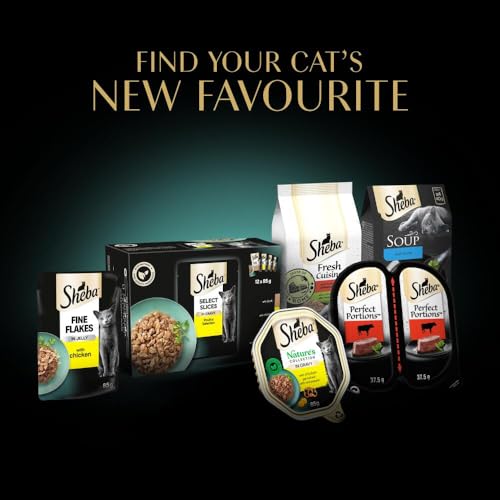 Thumbnail 12 de Sheba Fine Flakes in Jelly – Poultry Collection for Adult Cats (72 x 85g)