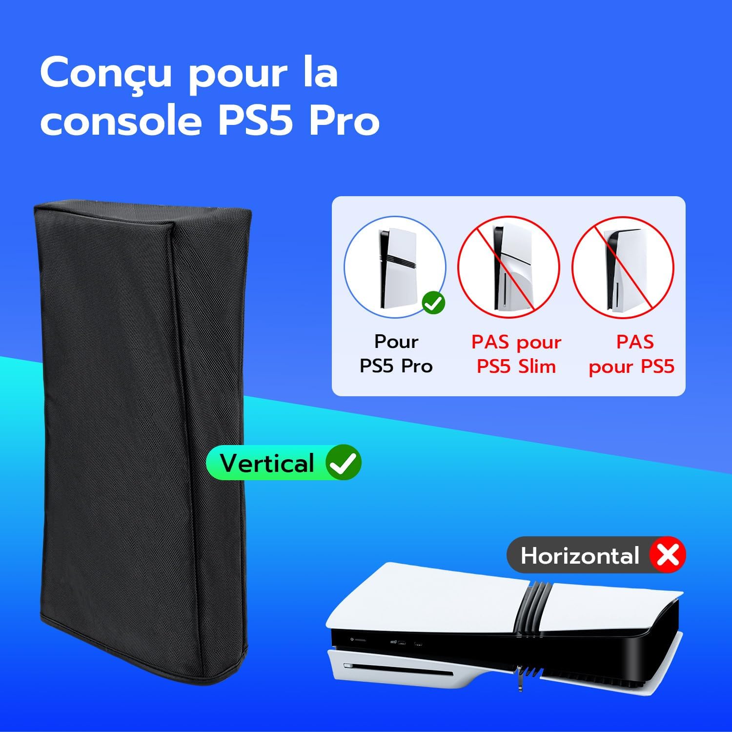Detalle 2 de Tolesum Housse de protection PS5 Pro verticale