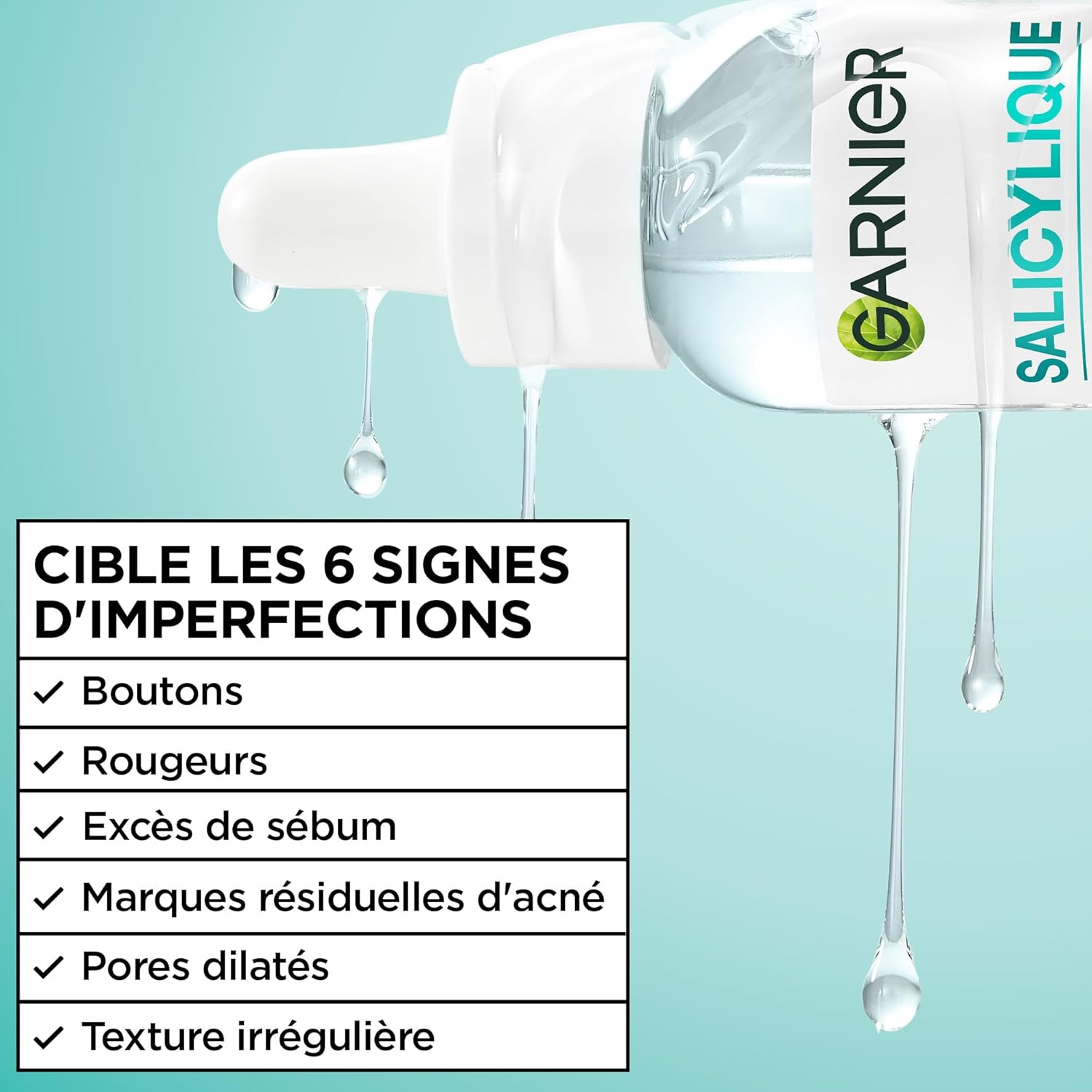 Detalle de Routine SkinActive Garnier Salicylique Anti-Imperfections : Crème Sorbet Fresh & Matte 85 ml + Sérum Acide Salicylique & Niacinamide 30 ml