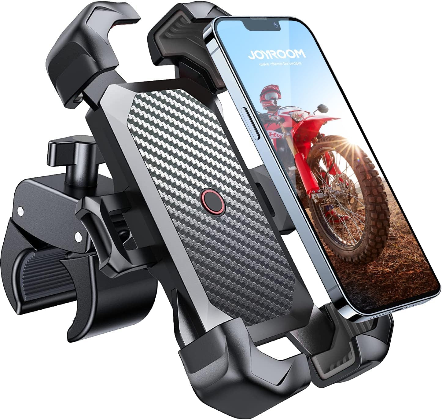 Detalle de JOYROOM 2026 Bike- und Motorrad-Halterung für Smartphones – Universal Lenkerhalterung