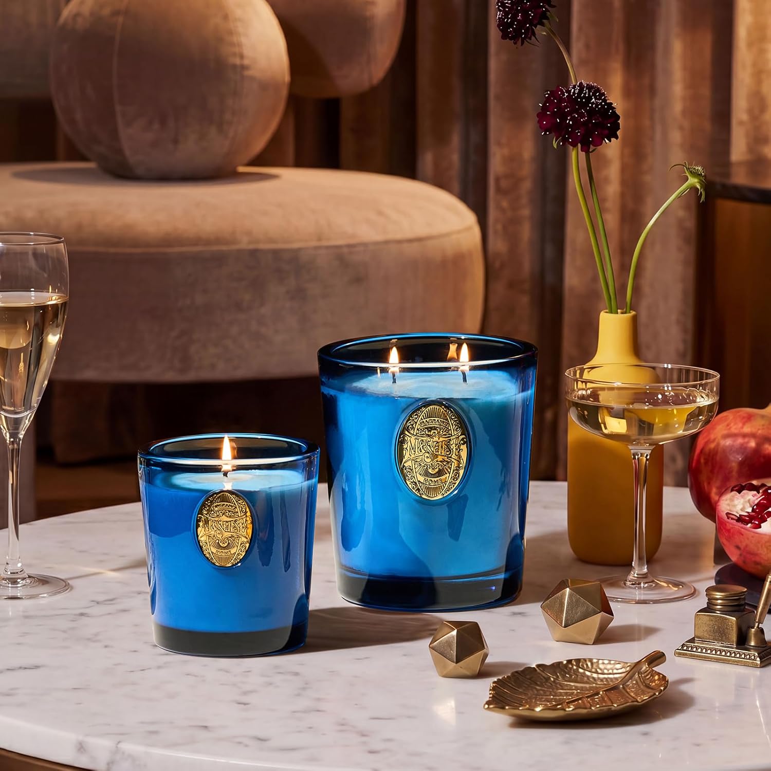 Thumbnail 1 de M&SENSE Fresh Linen Scented Candle (Natural Soy Wax, 260g) – Up to 55 Hours