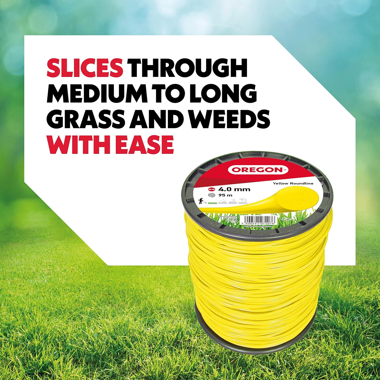 Thumbnail 4 de Oregon Hilo Redondo Amarillo 4 mm para Desbrozadoras