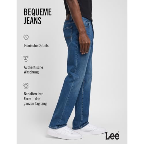 Thumbnail 4 de Lee Jeans Herren Regular Straight Fit Extreme Motion – Modell 112119560, Größe 33/32, Blau