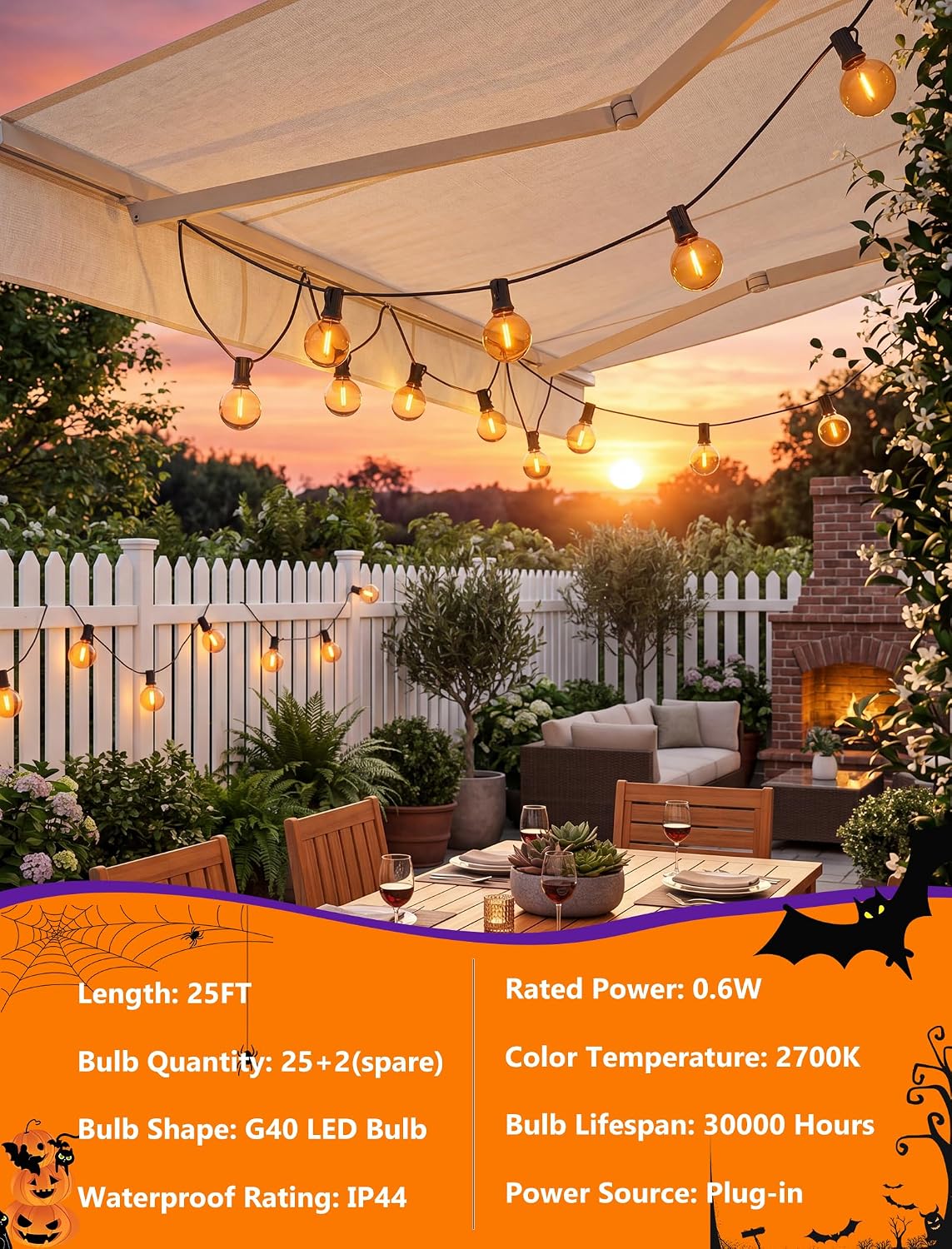 Detalle de Halloween String Lights 25 ft