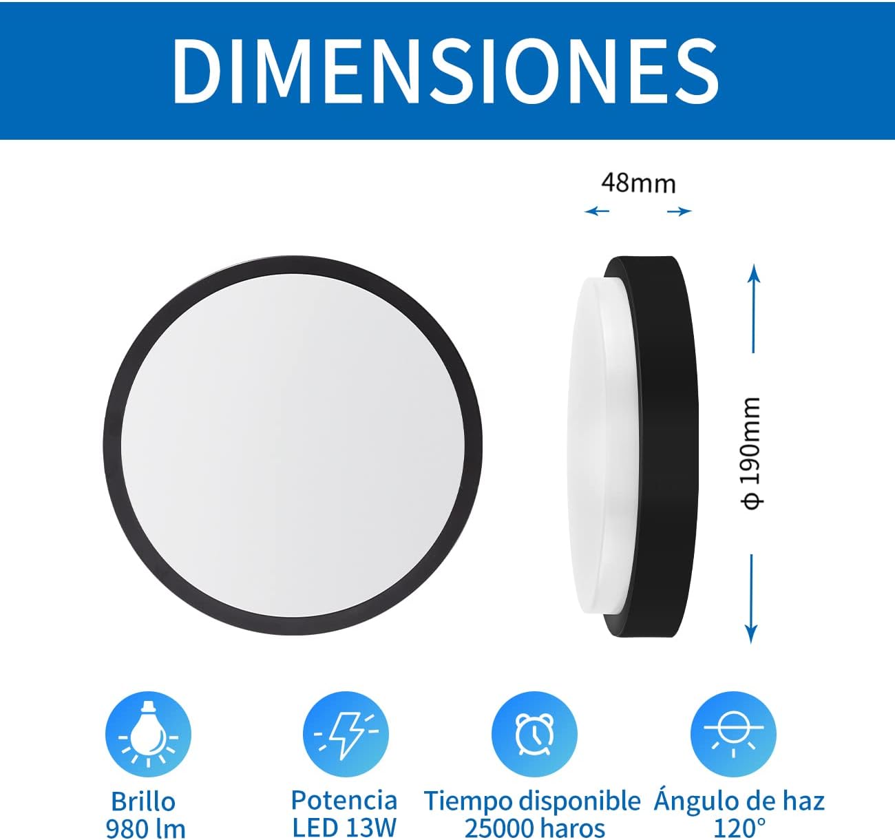 Detalle 2 de ANWIO 13W Lámpara de pared 980 lm