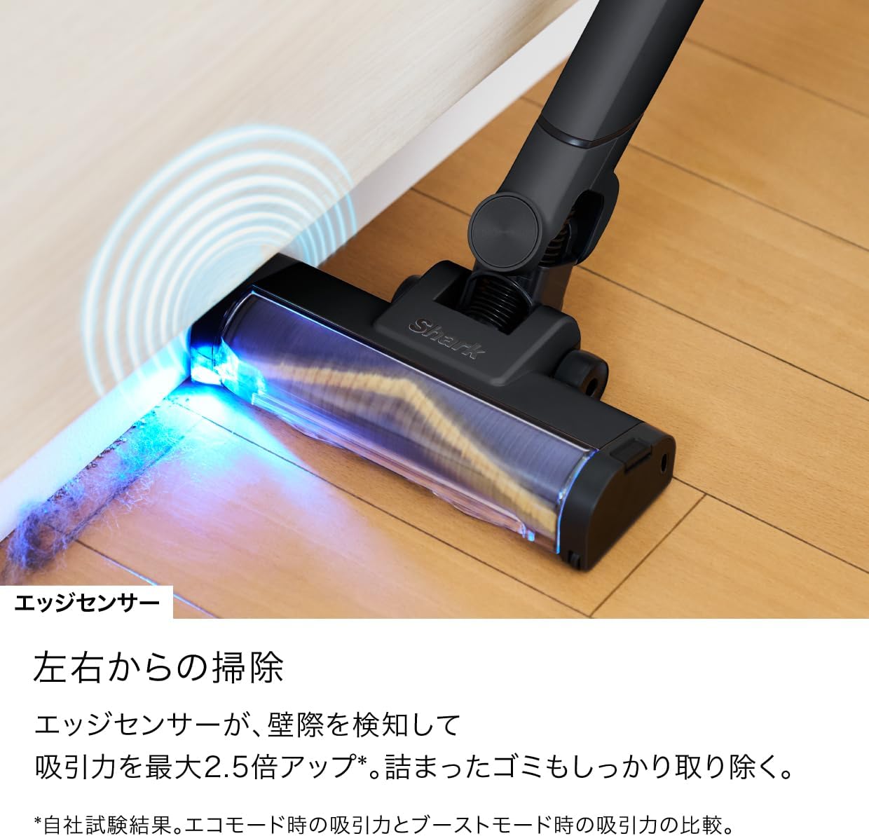 Detalle de Shark LC701JBKNC EVOPOWER SYSTEM BOOST+ コードレススティッククリーナー、360°ノズル・自動ゴミ収集ドック付き