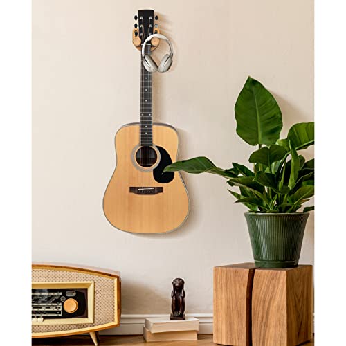 Thumbnail 7 de CAHAYA Support mural pour guitare avec crochet réglable en forme de U – 5 médiators et sac de sélection inclus