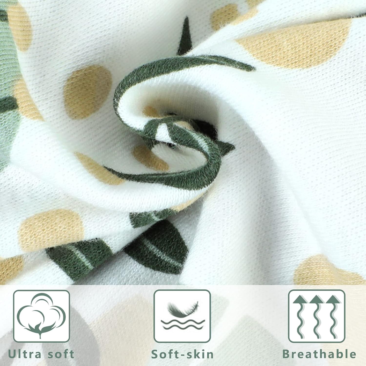Thumbnail 6 de Yoofoss Baby Sleeping Bag 0.5 Tog (12–18 Months) 2 Pack – 100% Organic Cotton Summer Sleep Sack
