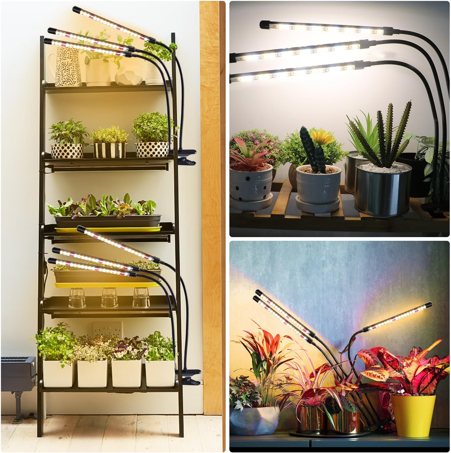 Thumbnail 6 de Niello Niello 2Pack lampe LED horticole 3 têtes