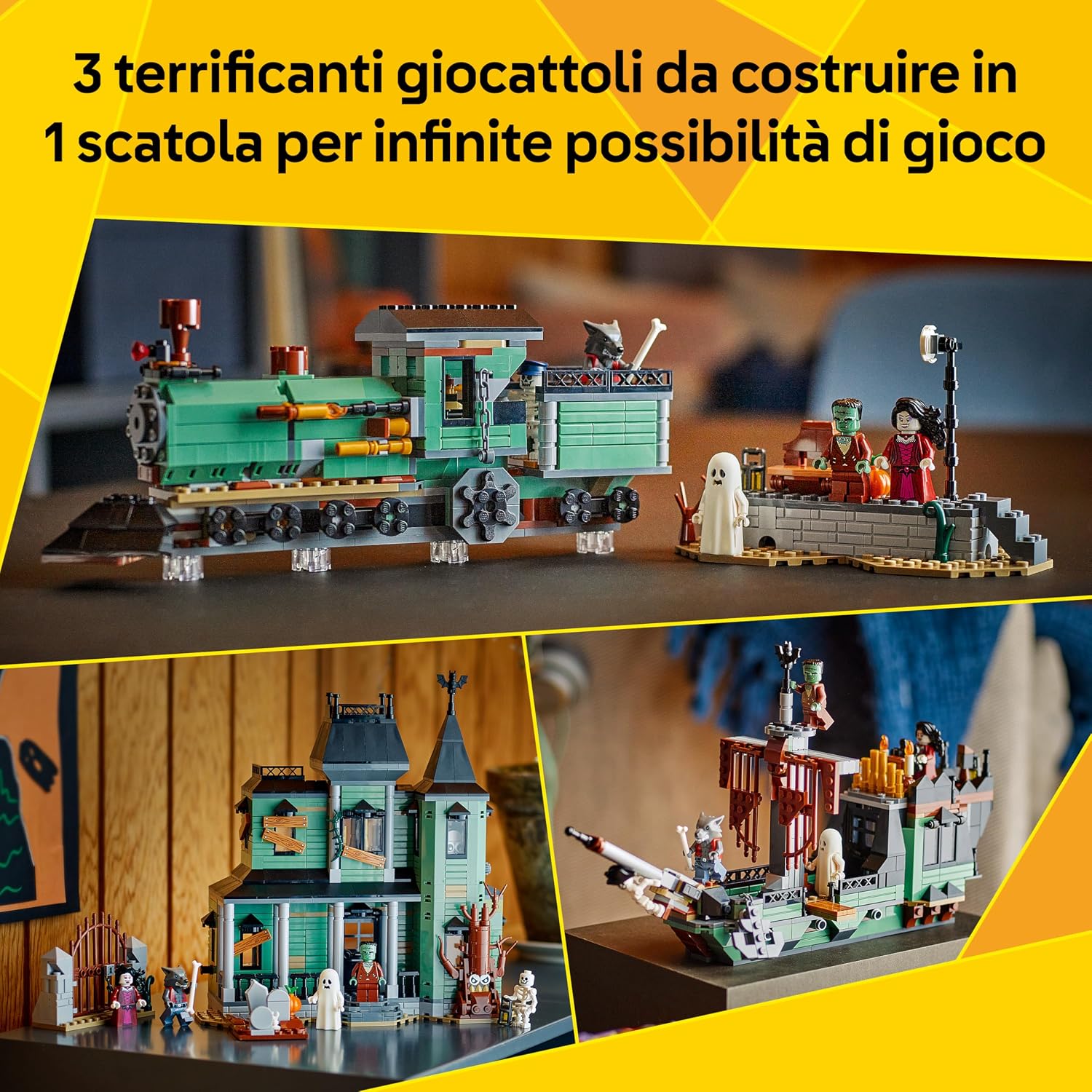 Detalle de LEGO Creator 3in1 Villa Spettrale 31167 🎲