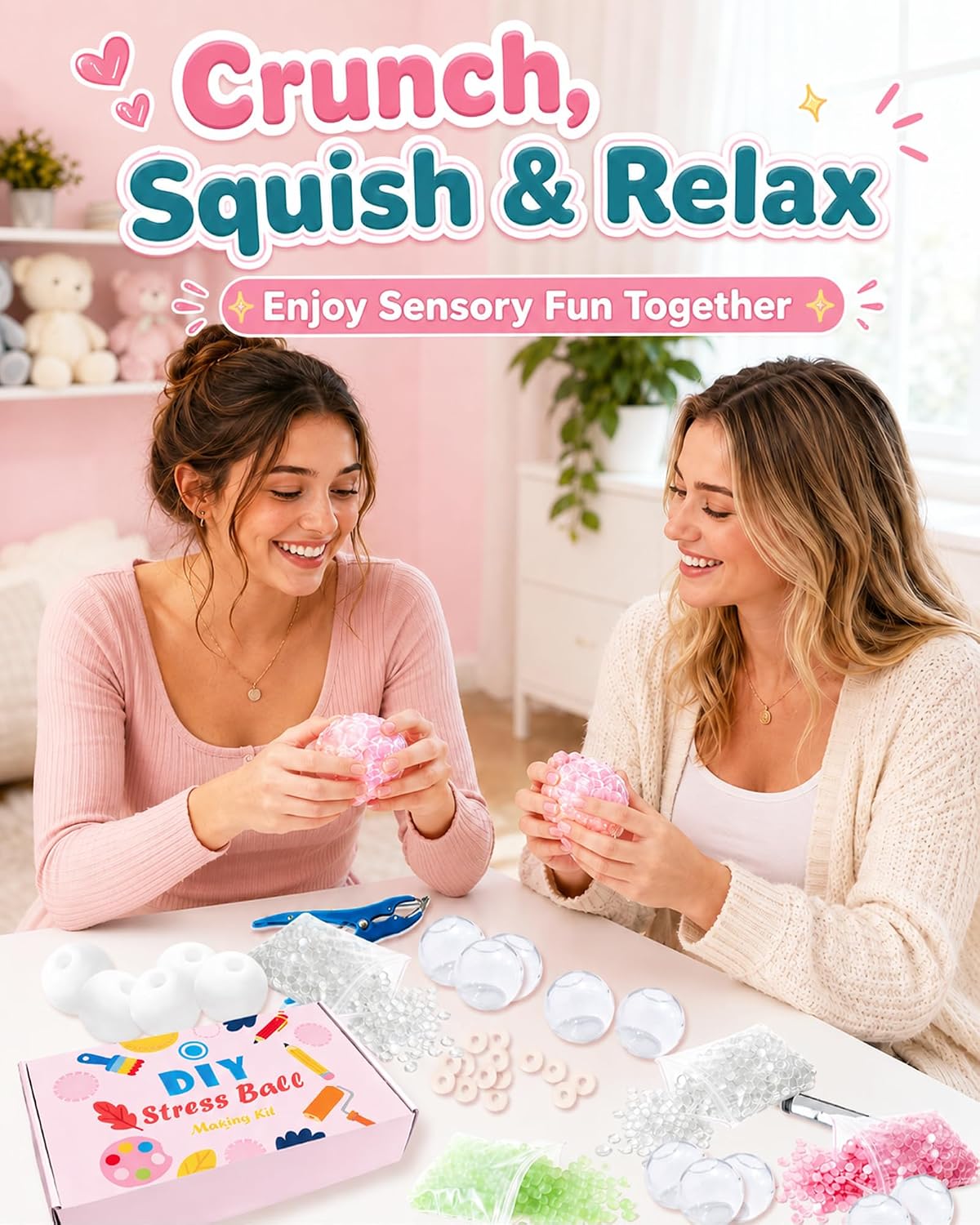 Detalle de TXGSDXS DIY Squishy Making Kit – Create Your Own Squisy Stress Balls