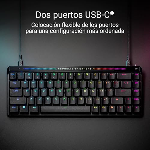 Thumbnail 6 de ASUS ROG Falchion Ace HFX (HFX) teclado gaming analógico 65% con ROG HFX magnéticos y 8000 Hz