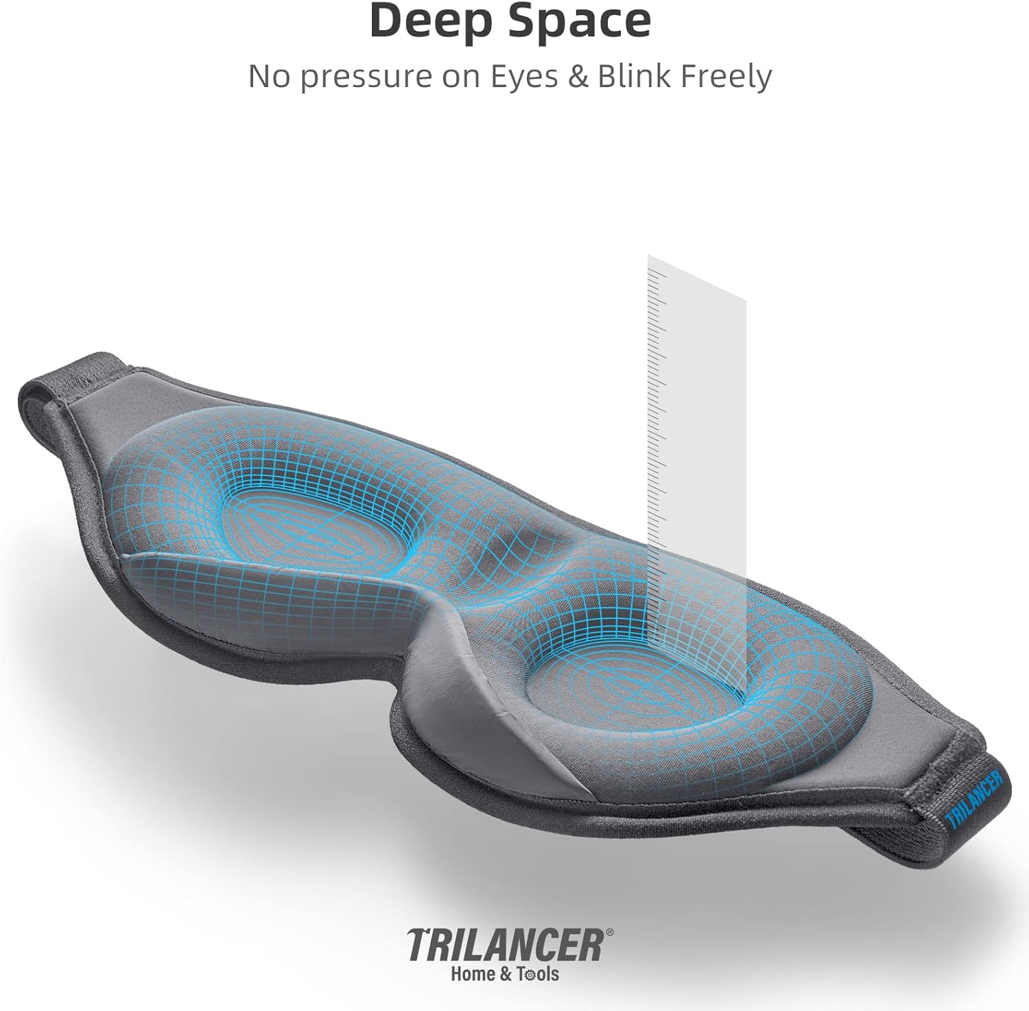 Thumbnail 3 de 2026 innovative light-blocking sleeping mask with earplugs (grey) — adjustable, zero-light leakage comfort