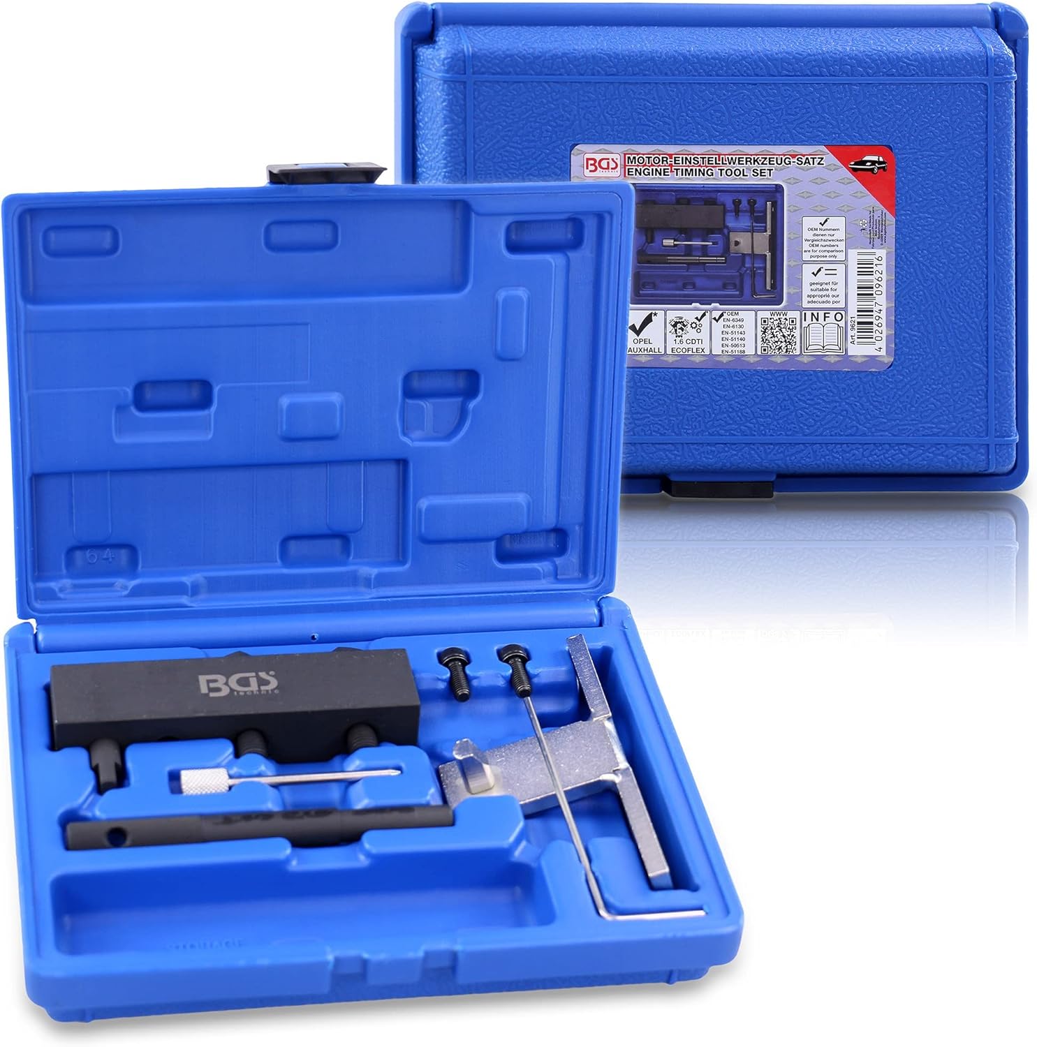 BGS 9621 serie manutenzione motore: strumenti per regolazione e controlli Opel 1.6 CDTi ecoFLEX