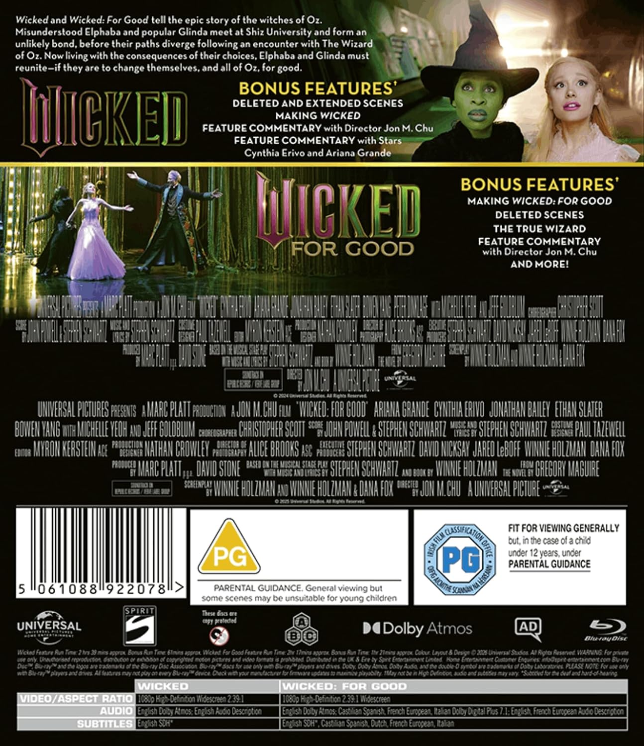Detalle 2 de Wicked 2-Movie Collection by Universal — A Pragmatic UK Buy