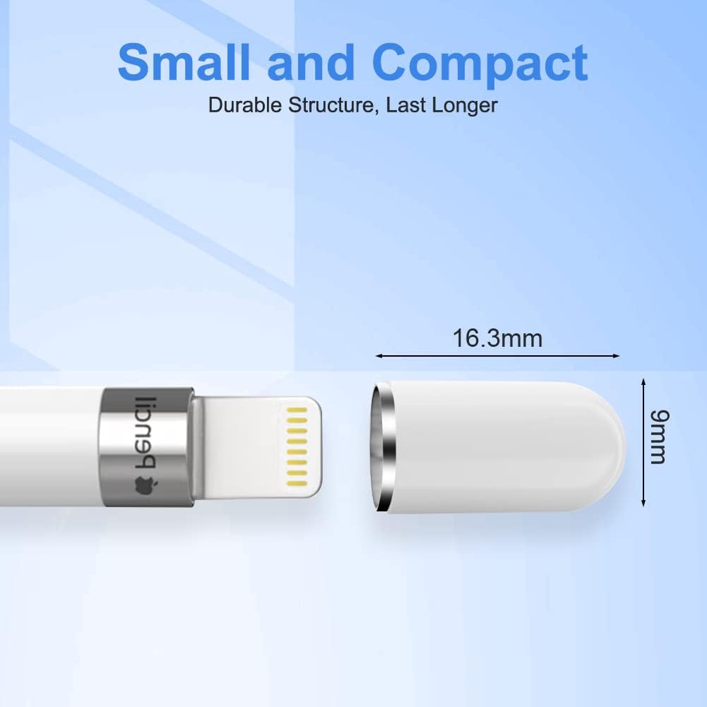 Detalle de Flintronic lot de 2 capuchons magnétiques de remplacement pour Apple Pencil 1re génération (accessoires)